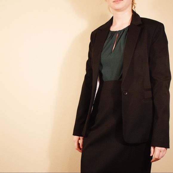 Express Notch Collar One Button Blazer - Picture 2 of 8